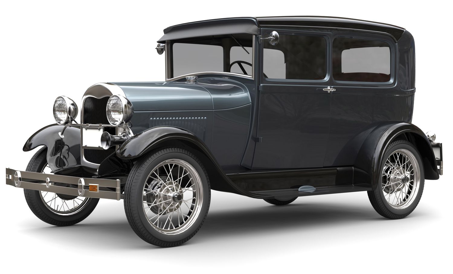 Schiefergrauer 1920er Oldtimer